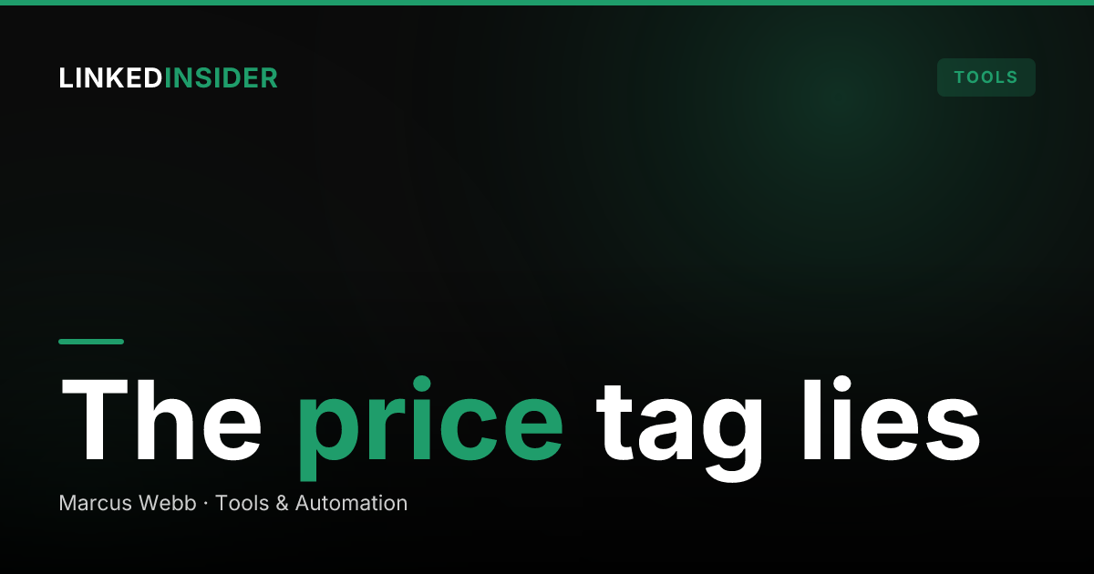 LinkedIn Automation Tool Pricing Explained: What You Actually Pay For