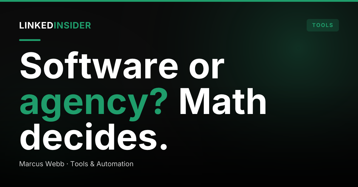 LinkedIn Automation vs Done-For-You Agency: How to Pick (or Run Both)