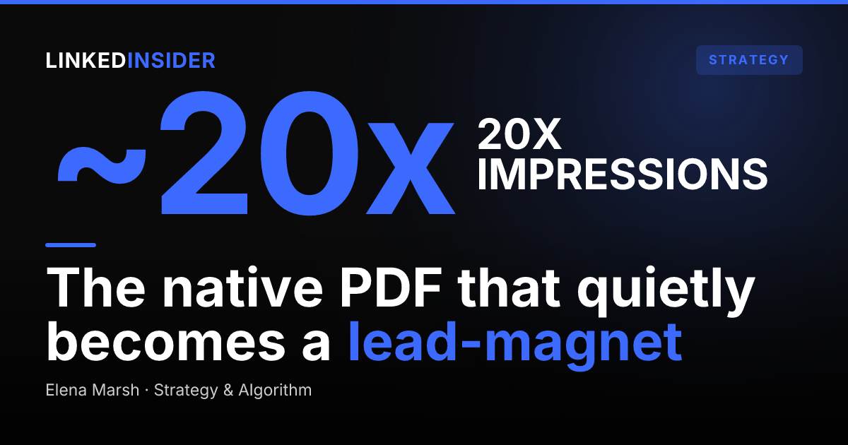 The LinkedIn Document Post Playbook: When Carousels Beat PDFs