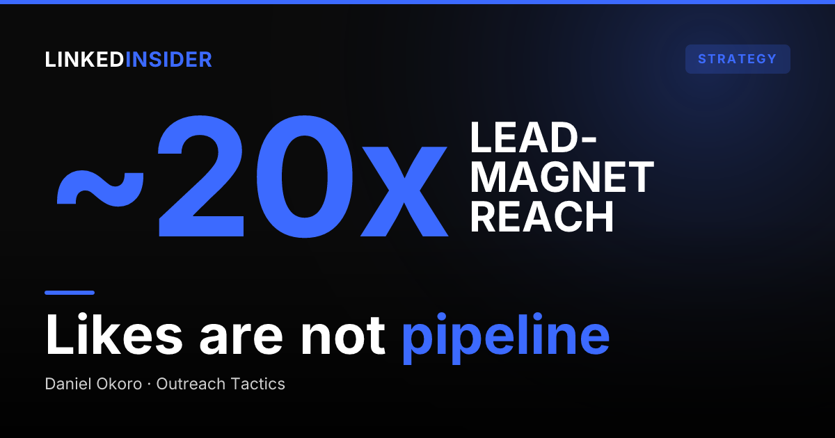 Why Your LinkedIn Engagement Is Not Converting to Leads (Fixing the Audience-to-Pipeline Leak)