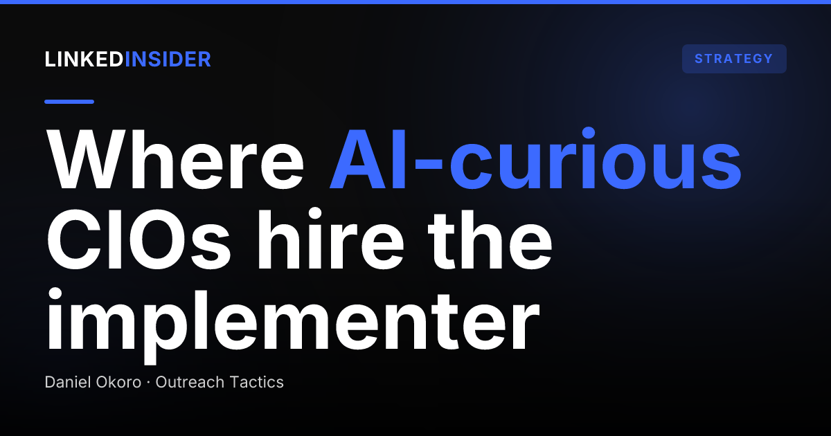 LinkedIn Lead Gen for AI Consulting and Implementation Firms