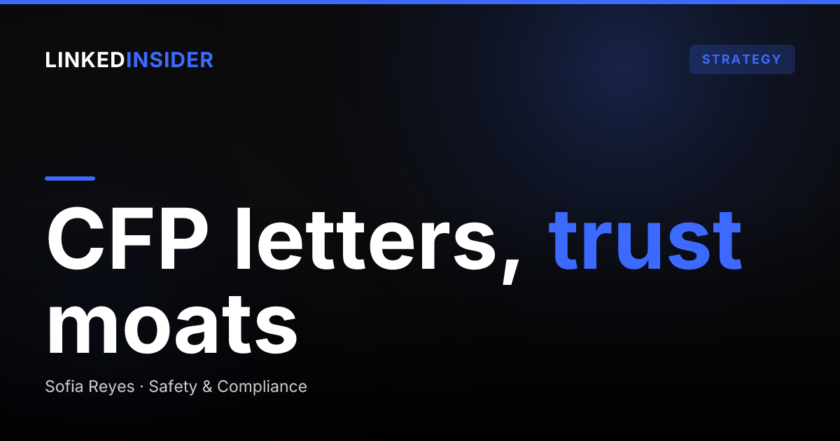 LinkedIn Lead Gen for CFP-Certified Planners