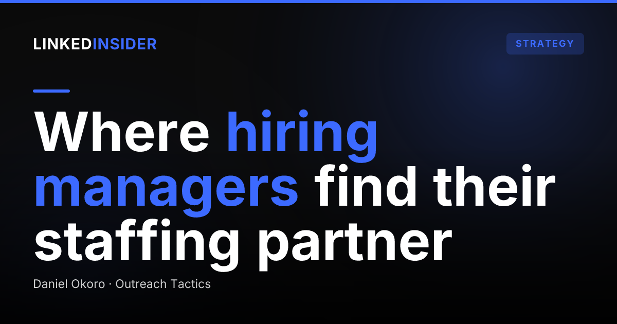 LinkedIn Lead Gen for Creative and Marketing Staffing Agencies