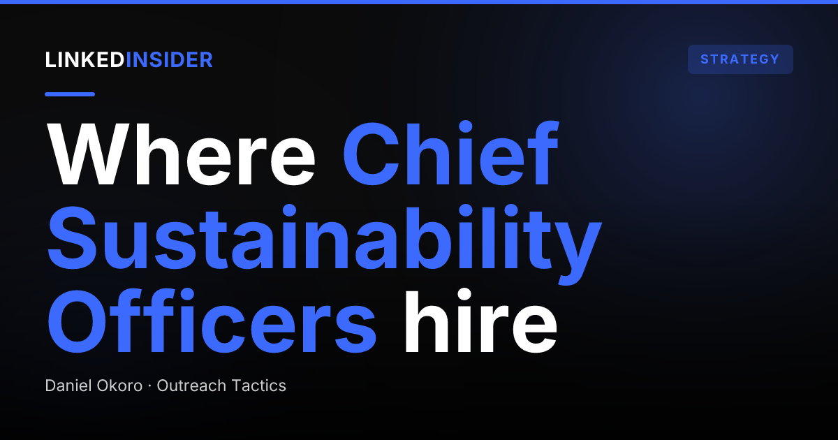 LinkedIn Lead Gen for ESG and Sustainability Consultants
