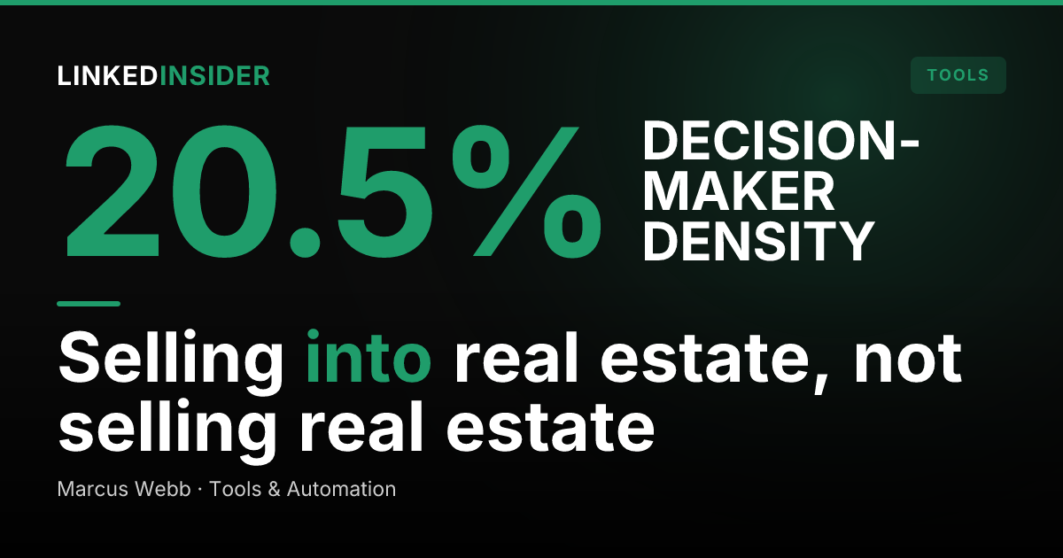 LinkedIn for Proptech: How to Sell Software to Brokerages and Property Owners