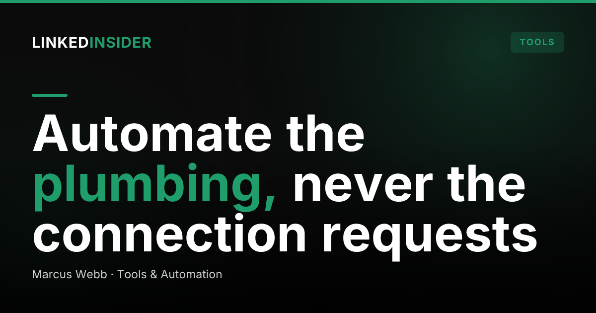 LinkedIn and n8n Automation Workflows: What to Wire Safely (and What Gets You Flagged)