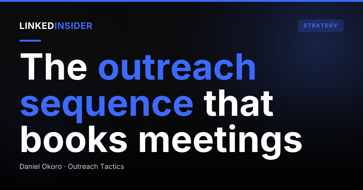 What LinkedIn Outreach Sequence Templates Actually Book Meetings?