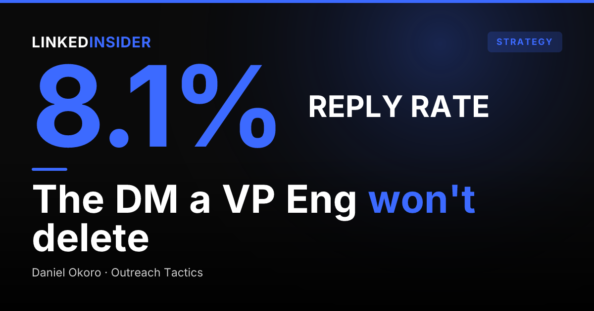 LinkedIn Outreach to a VP of Engineering: Scripts for Technical Buyers