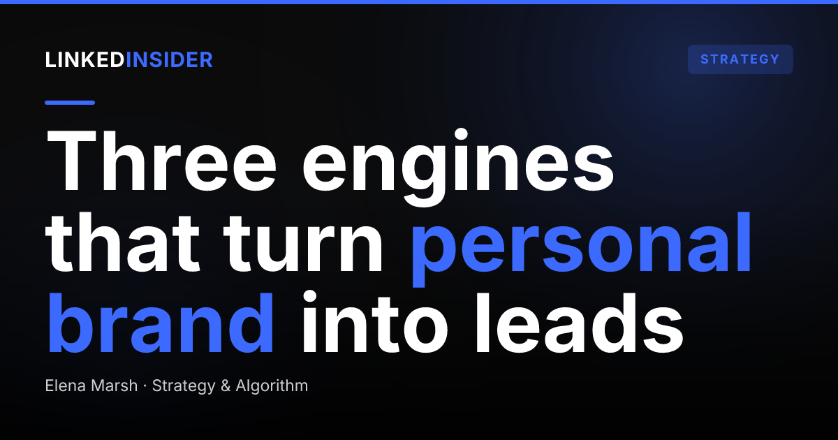How Do You Build a LinkedIn Personal Brand That Generates Inbound Leads?