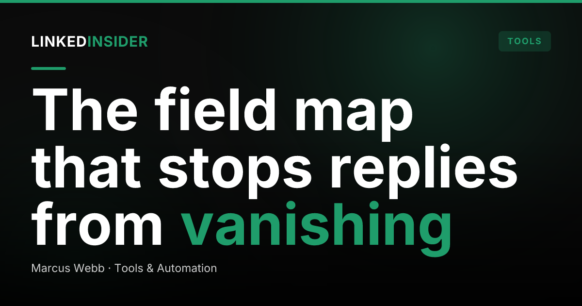 Sync LinkedIn Replies to Pipedrive: A RevOps Field-Mapping Spec