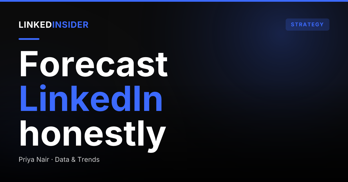 Forecasting LinkedIn-Sourced Pipeline: What RevOps Actually Needs