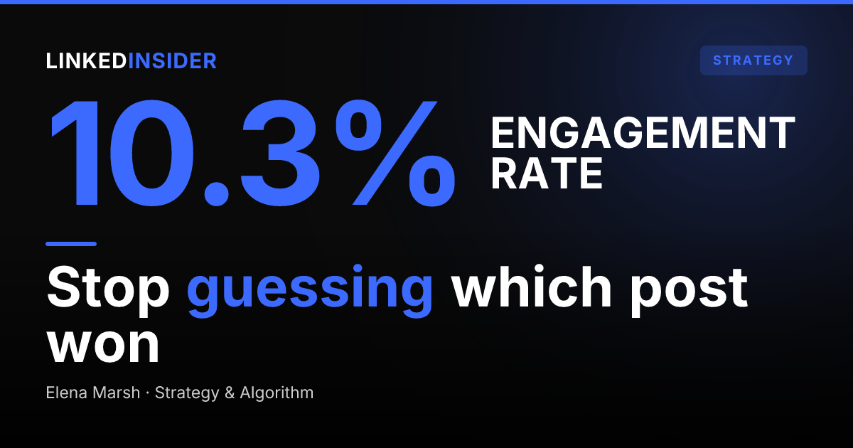 How to Run a LinkedIn Content A/B Test (The Posting-Experiment Framework)