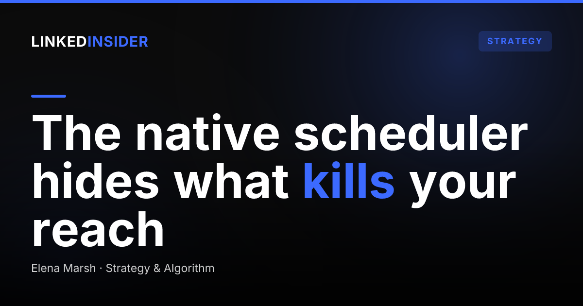 LinkedIn Native Scheduled Posts vs Third-Party Schedulers: What You Lose