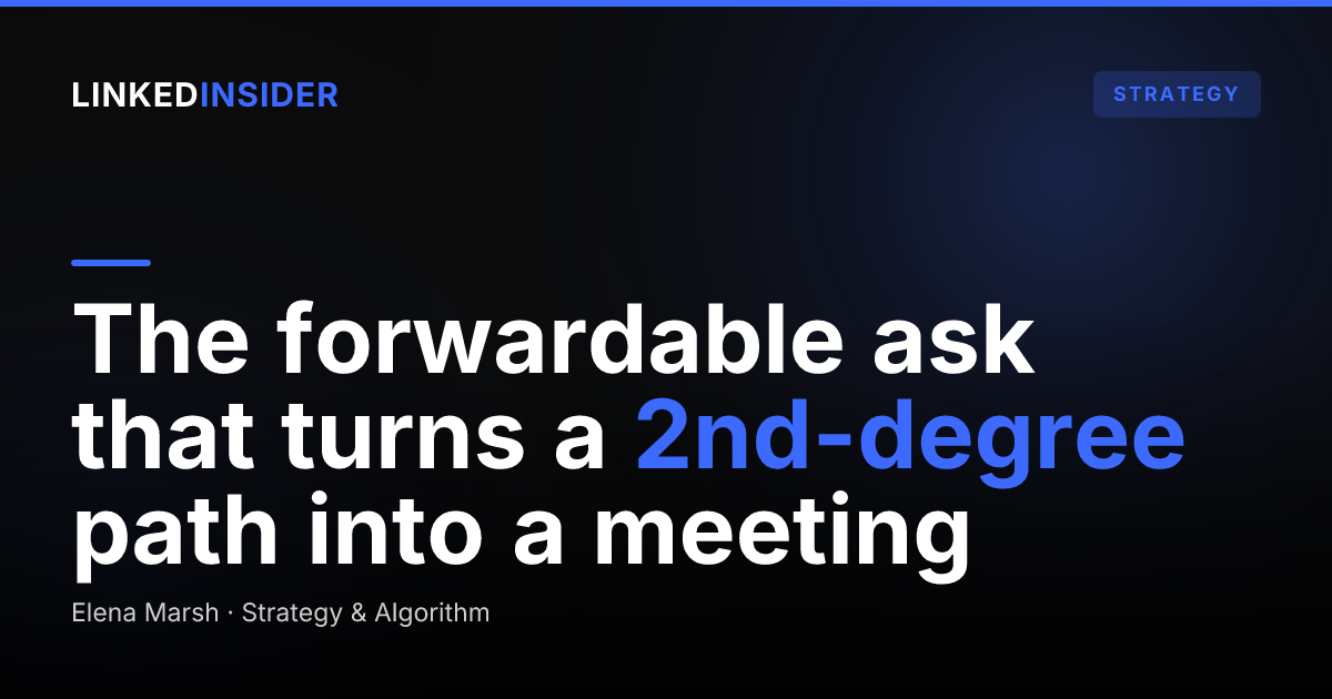 How to Ask for a Warm Intro Through a Mutual Connection on LinkedIn