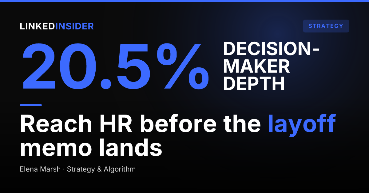 LinkedIn for Outplacement and Career-Transition Firms: Winning HR Contracts Around Layoffs