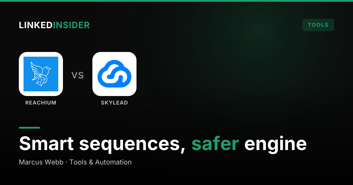 Reachium vs Skylead: Do Smart Sequences Beat a Verified API?