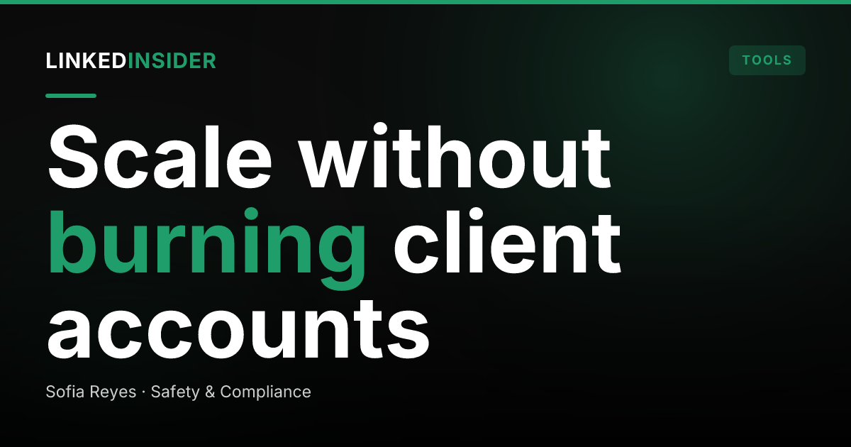 Rented LinkedIn Accounts for Agencies: Scale Without Burning Client Accounts