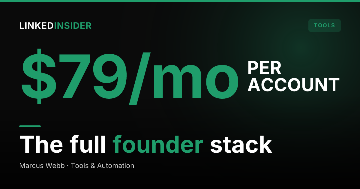 The Solo Founder LinkedIn Stack: What Actually Belongs in It in 2026?