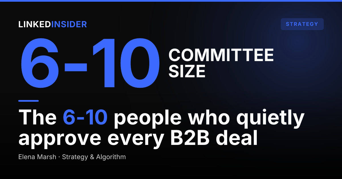 What Is the Buying Committee, and Who Sits On It in B2B?