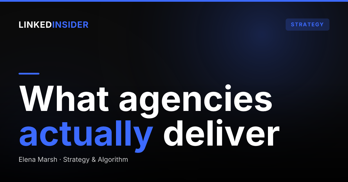 What Does a LinkedIn Lead Generation Agency Actually Do?